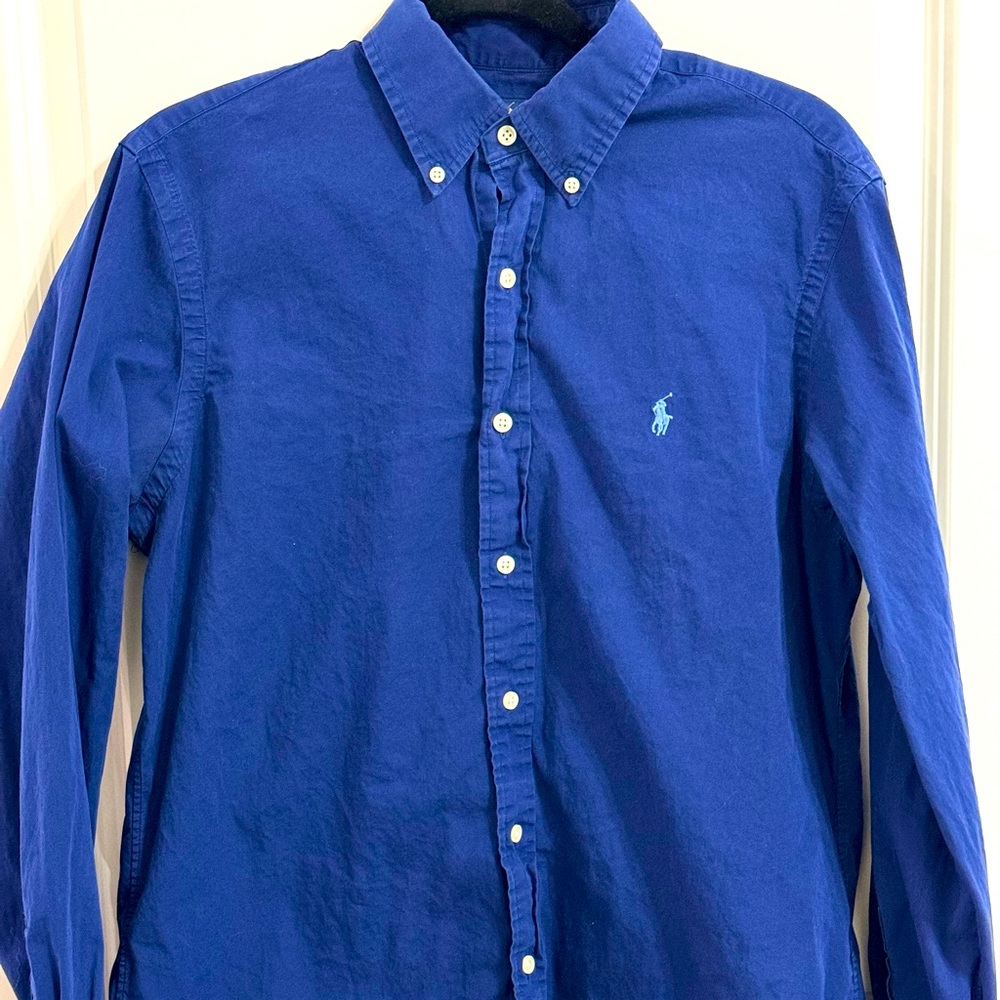 Navy Blue/Light Blue Pony, Polo by Ralph Lauren Long-Sleeve MEDIUM